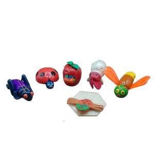 Vintage McDonald's 1996 Eric Carle Finger Puppets Complete Set of 6 (#2)